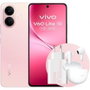 Vivo Smartphone V60 Lite 5G - 8GB RAM 256GB ROM - Pantalla AMOLED 6.77" 120Hz - Batería 6500 mAh con Carga 90W - Cámara Sony 50MP - Color Rosa - Incluye Cargador 90W y Buds